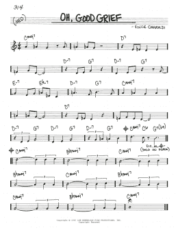 page one of Oh, Good Grief (Real Book – Melody & Chords)