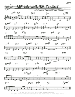 page one of Let Me Love You Tonight (Real Book – Melody & Chords)