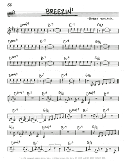 page one of Breezin' (Real Book – Melody & Chords)