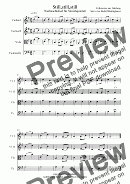 page one of Still,still,still  Streichquartett