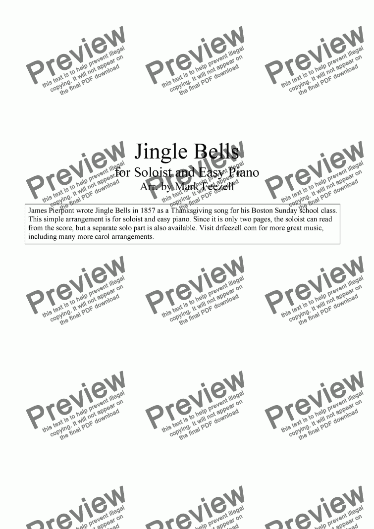 Jingle Bells Viola Solo And Piano Download Sheet Music Pdf File