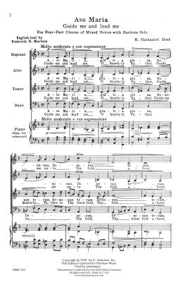 page one of Ave Maria (SATB Choir)