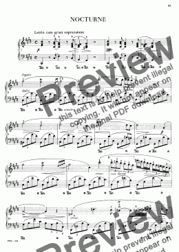 page one of Chopin-Nocturne C sharp minor Op 20 No 18( Piano)