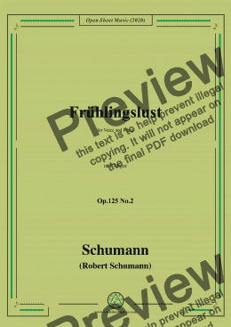 page one of Schumann-Frühlingslust Op.125 No.2,in F Major 