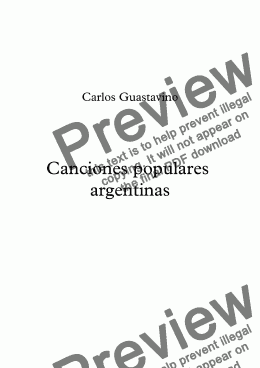 page one of Canciones populares argentinas Nº21