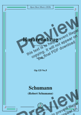 page one of Schumann-Husarenabzug Op.125 No.5,in C Major