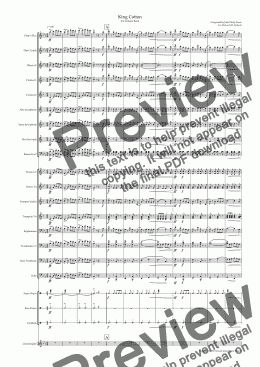 page one of King Cotton (for concert band)