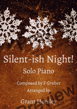 page one of "Silent-ish Night" Piano solo