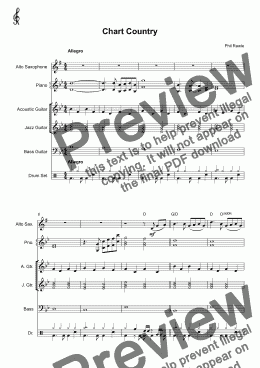 page one of Chart Country - Alto Sax Solo