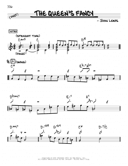 page one of The Queen's Fancy (Real Book – Melody & Chords)