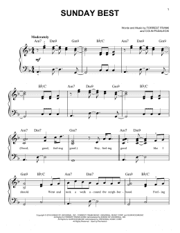 page one of Sunday Best (Easy Piano)