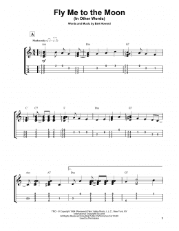 page one of Fly Me To The Moon (In Other Words) (Easy Ukulele Tab)