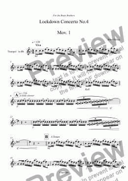 page one of Lockdown Concerto No.4  Mov. 1