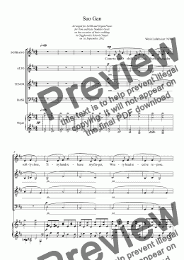 page one of Choral: Suo Gan