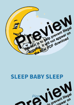 page one of Sleep Baby Sleep