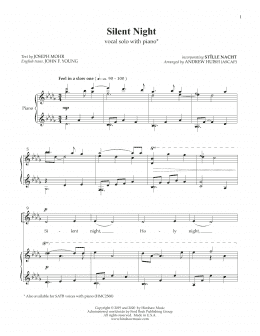 page one of Silent Night (Piano & Vocal)