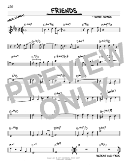 page one of Friends (Real Book – Melody & Chords)