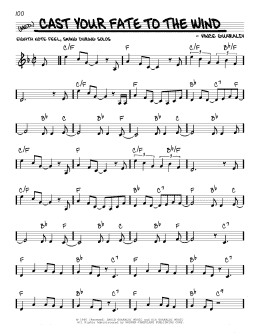 page one of Cast Your Fate To The Wind (Real Book – Melody & Chords)