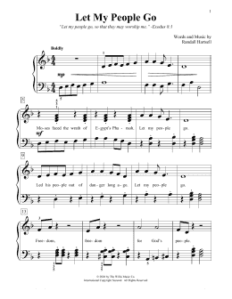 page one of Let My People Go (Educational Piano)