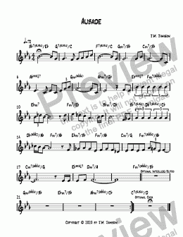 page one of Aubade (C instrument)