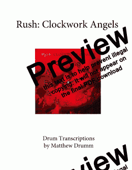 page one of Clockwork Angels - Rush (complete album)