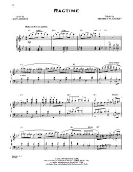 page one of Ragtime (from Ragtime: The Musical) (Piano & Vocal)