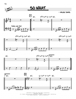 page one of So What (Real Book – Melody & Chords)