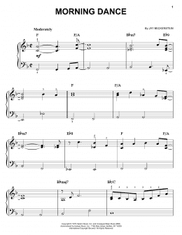 page one of Morning Dance (Easy Piano)