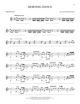 page one of Morning Dance (Vibraphone Solo)