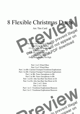 page one of 8 Flexible Christmas Duets