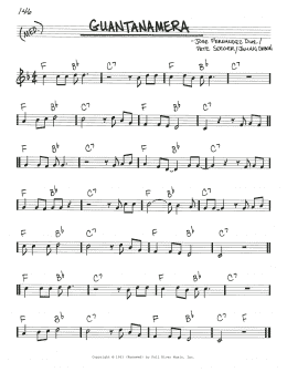 page one of Guantanamera (Real Book – Melody & Chords)