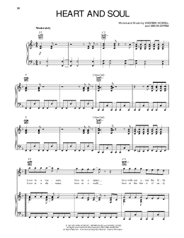 page one of Heart And Soul (Piano, Vocal & Guitar Chords (Right-Hand Melody))