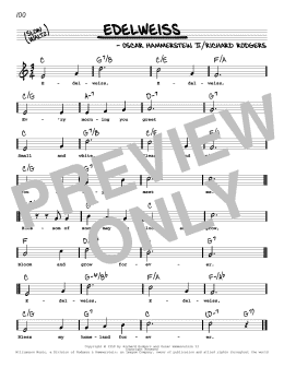 page one of Edelweiss (from The Sound Of Music) (High Voice) (Real Book – Melody, Lyrics & Chords)