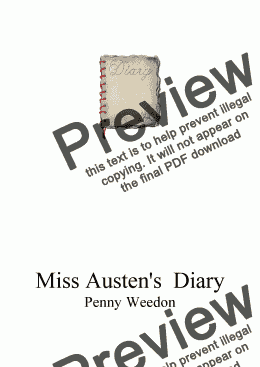 page one of Miss Austen's Diary