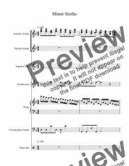 page one of Sight Reading: Interval Recognition: Minor Sixths