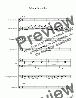 page one of Sight Reading: Interval Recognition: Minor Sevenths