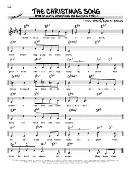 page one of The Christmas Song (Chestnuts Roasting On An Open Fire) (High Voice) (Real Book – Melody, Lyrics & Chords)