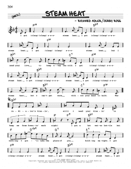 page one of Steam Heat (High Voice) (Real Book – Melody, Lyrics & Chords)