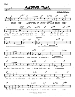 page one of Supper Time (High Voice) (Real Book – Melody, Lyrics & Chords)