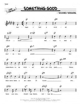 page one of Something Good (from The Sound Of Music) (High Voice) (Real Book – Melody, Lyrics & Chords)