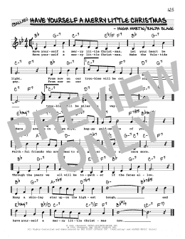 page one of Have Yourself A Merry Little Christmas (High Voice) (Real Book – Melody, Lyrics & Chords)