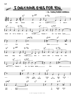 page one of I Only Have Eyes For You (High Voice) (Real Book – Melody, Lyrics & Chords)