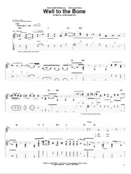 page one of Well To The Bone (Guitar Tab)