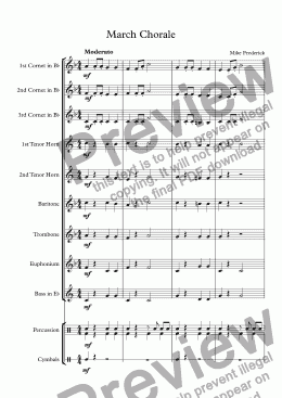 page one of March Chorale