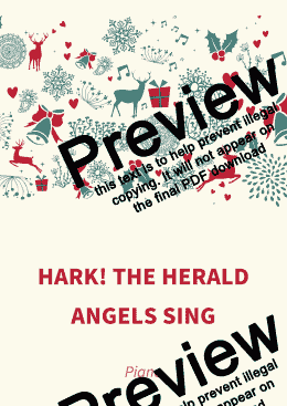 page one of Hark! The Herald Angels Sing