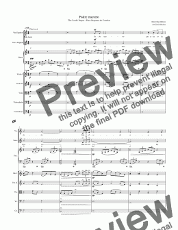 Padre nuestro - The Lord's Prayer - Download Sheet Music PDF file