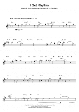 page one of I Got Rhythm (Alto Sax Solo)