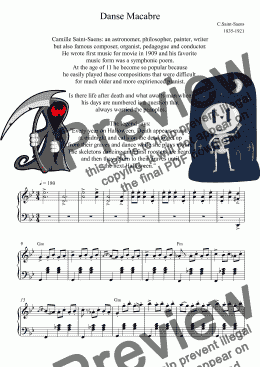 page one of Danse Macabre