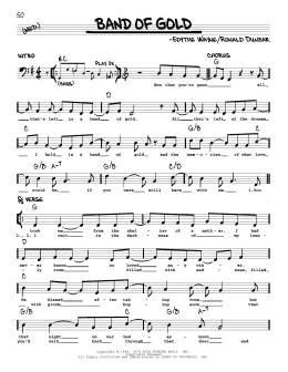 page one of Band Of Gold (Real Book – Melody & Chords)