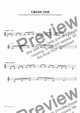 page one of ABRSM Horn Grade 1 (natural)